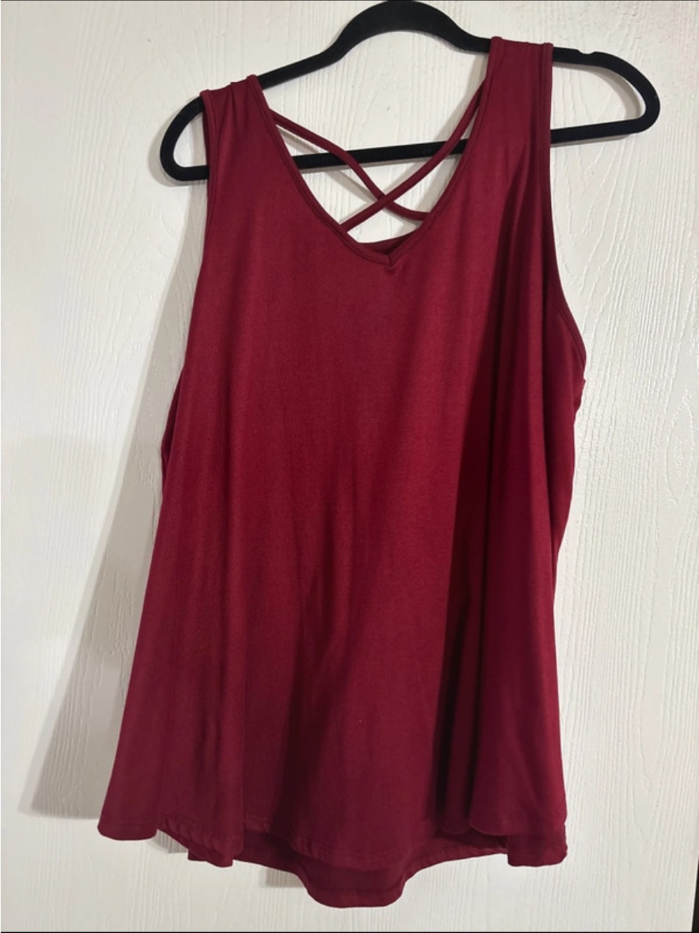 LuLaRoe Wine Crisscross Back Tank